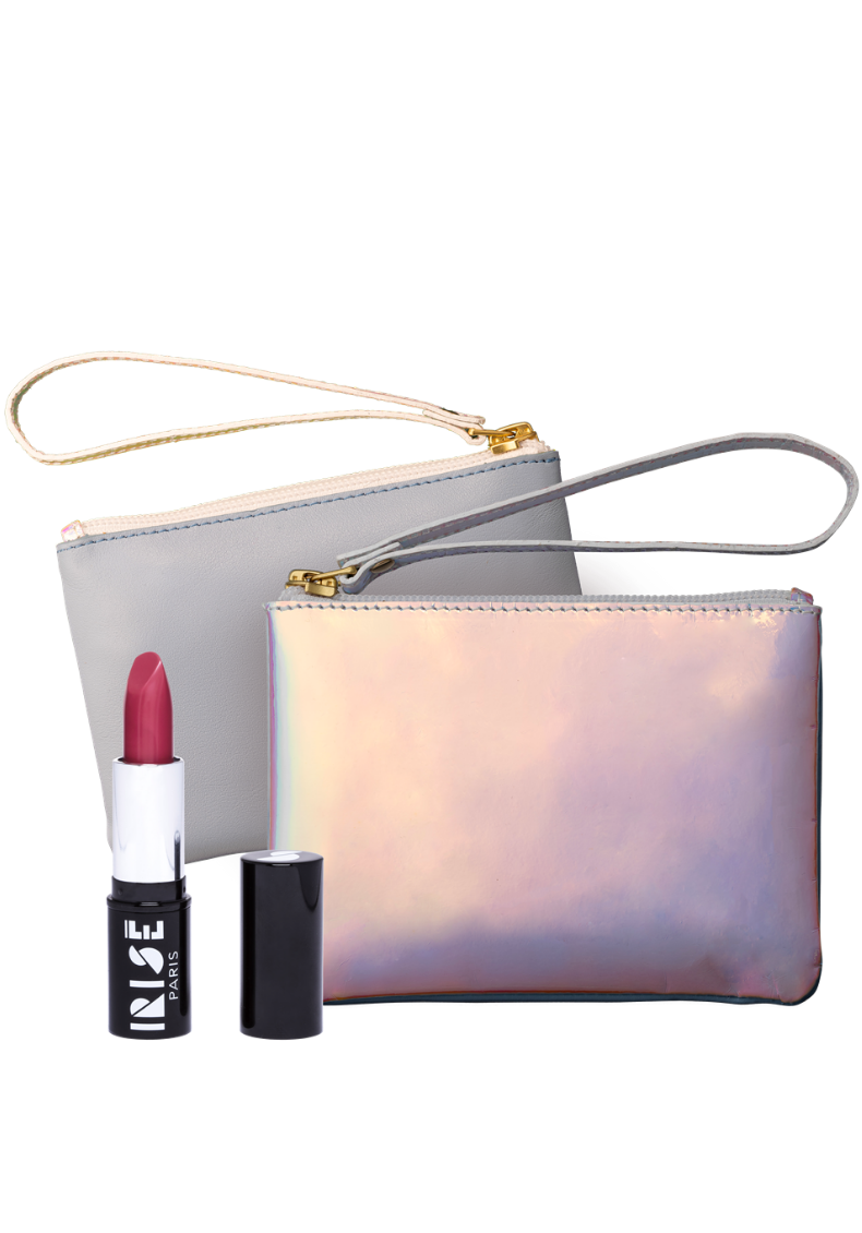 pochette maquillage rouge a levres