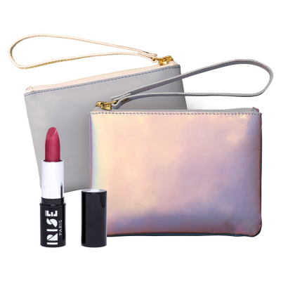 nude vegan rechargeable rouge a levres pochette
